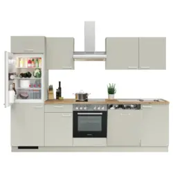 K&uuml;chenblock 280 cm in Hellgrau