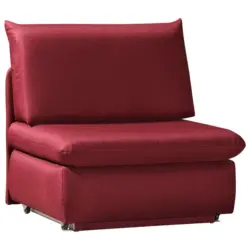 Schlafsessel Etta in Flachgewebe Weinrot