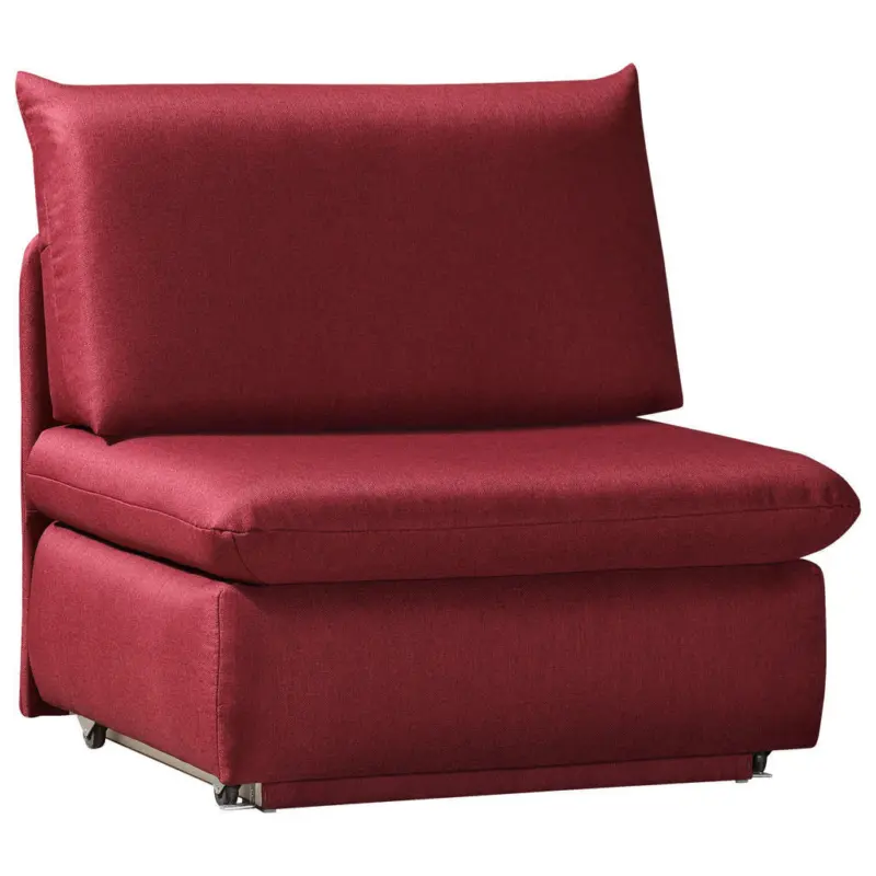 Schlafsessel Etta in Flachgewebe Weinrot