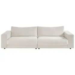 3-Sitzer-Sofa in Feincord Wei&szlig;