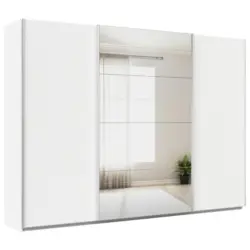 Schwebet&uuml;renschrank in Wei&szlig;