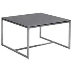 Couchtisch in Metall, Glas, Keramik 70/70/42 cm