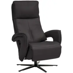 Relaxsessel in Leder Dunkelbraun