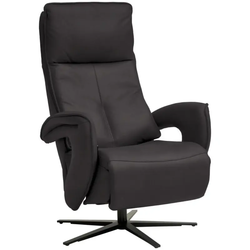 Relaxsessel in Leder Dunkelbraun