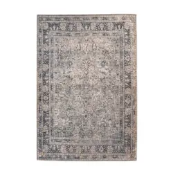 Flachwebeteppich 150/230 cm Faye 925 Multi / Schwarz Multicolor, Schwarz