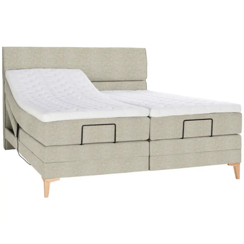 Boxspringbett 200/200 cm in Beige