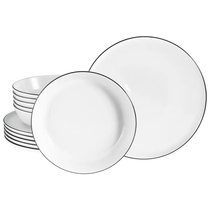 Tafelservice Chef Collection Black Line 12-teilig