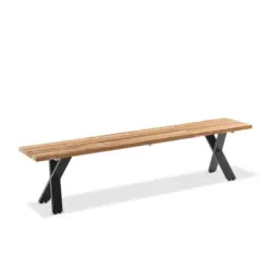 Gartenbank 220/46/40 cm in Teakfarben