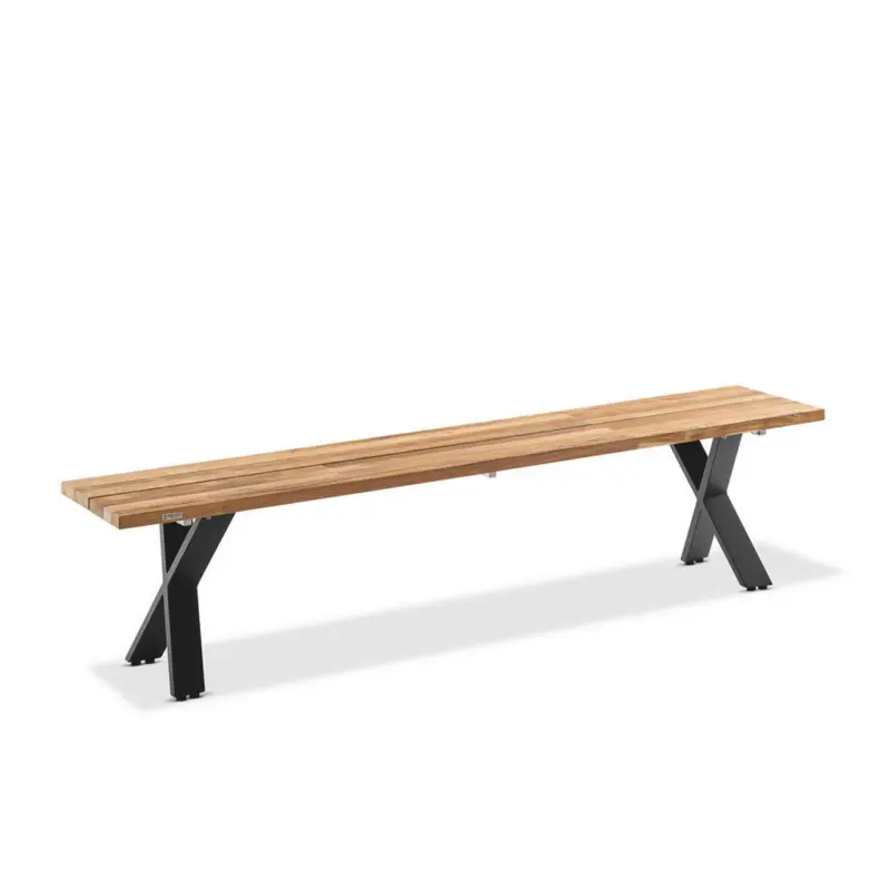 Gartenbank 220/46/40 cm in Teakfarben