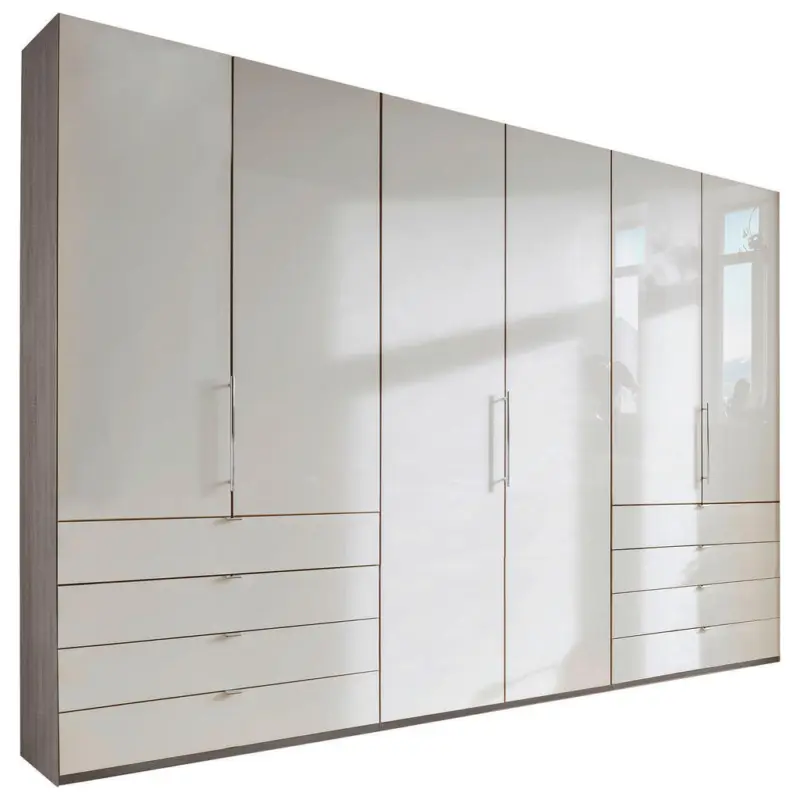 Faltt&uuml;renschrank in Champagner, Tr&uuml;ffeleichefarben