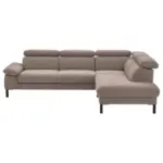 XXXLutz Lauterach - Ihr M&ouml;belhaus bei Bregenz Ecksofa 830 in Flachgewebe Taupe 272/217 cm