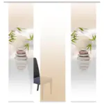 XXXLutz Lauterach - Ihr M&ouml;belhaus bei Bregenz Fl&auml;chenvorhang 3ER SET in Naturfarben halbtransparent