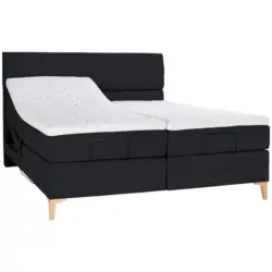 Boxspringbett 160/200 cm in Schwarz
