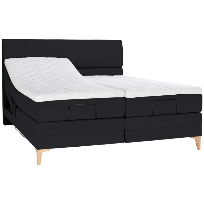 Boxspringbett 160/200 cm in Schwarz