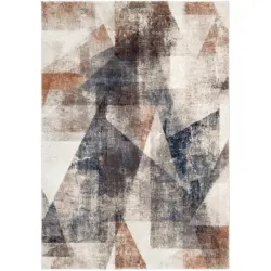 Webteppich 120/170 cm Cornelia Grada Braun, Creme, Grau