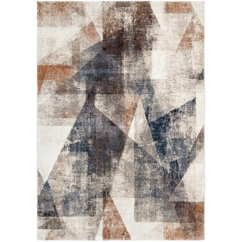 Webteppich 120/170 cm Cornelia Grada Braun, Creme, Grau