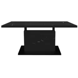 Couchtisch in Metall, Holzwerkstoff 120/55-69/70 cm