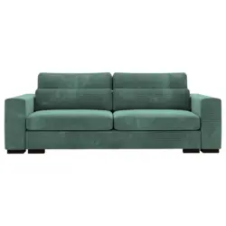 Schlafsofa in Flachgewebe Petrol
