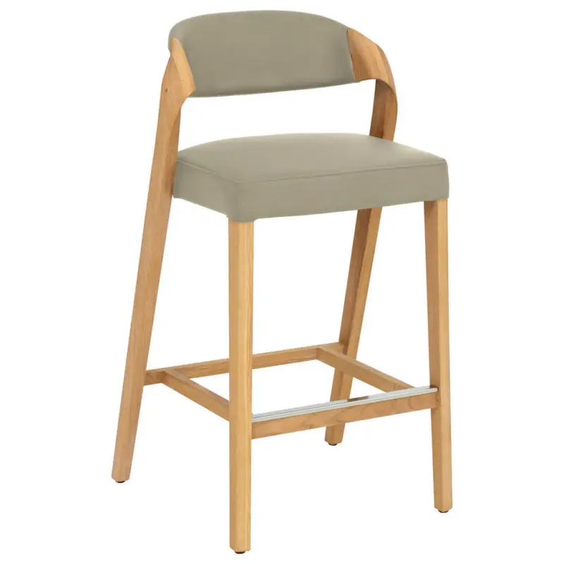 Tresenstuhl in Eichefarben, Beige