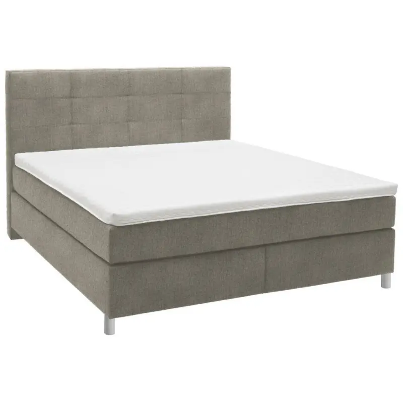 Boxspringbett 180/200 cm in Greige