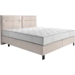 Boxspringbett 240/220 cm in Ecru