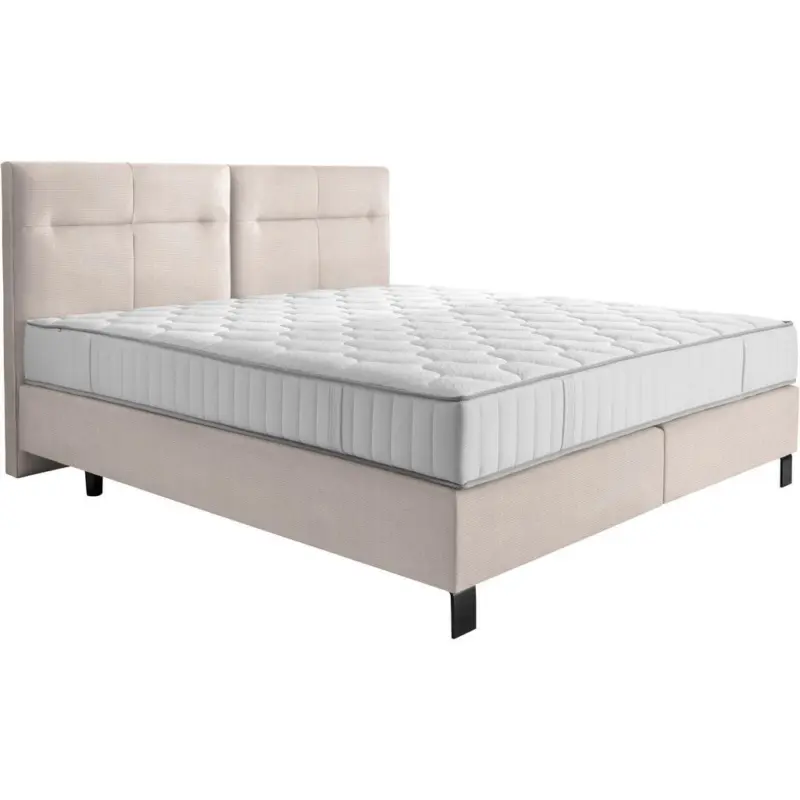 Boxspringbett 240/220 cm in Ecru
