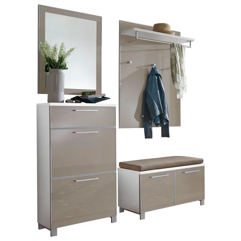 Garderobe 5-teilig in 155/195/40 cm