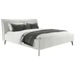 XXXLutz Lauterach - Ihr M&ouml;belhaus bei Bregenz Polsterbett gepolstertes Kopfteil Hellgrau 180/200 cm