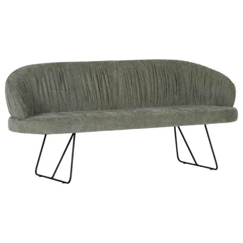 Sitzbank in Textil Gr&uuml;n
