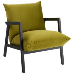 Sessel in Mikrofaser Gr&uuml;n