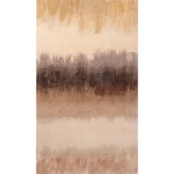 Flachwebeteppich 70/120 cm Bronze Bands Braun