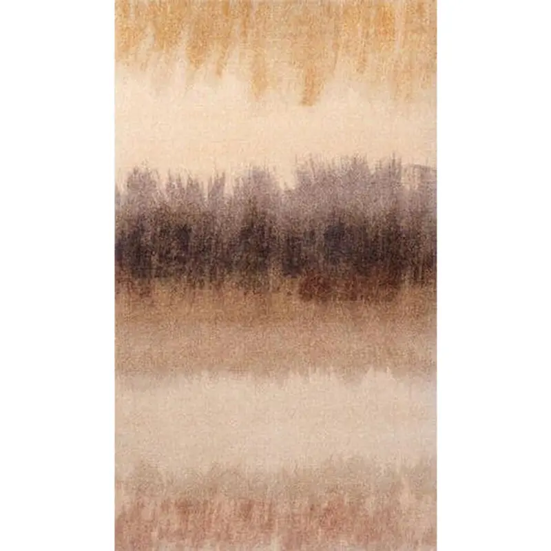 Flachwebeteppich 70/120 cm Bronze Bands Braun