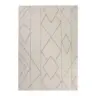 Webteppich Wohnzimmer 80/150 cm Pelle Beige rechteckig