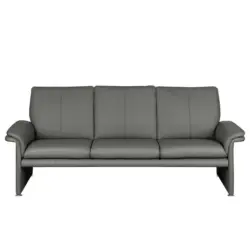 3-Sitzer-Sofa in Echtleder Anthrazit