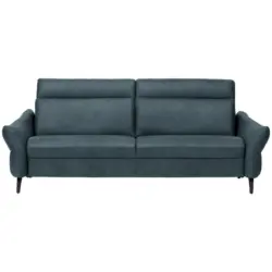 3-Sitzer-Sofa in Echtleder Petrol