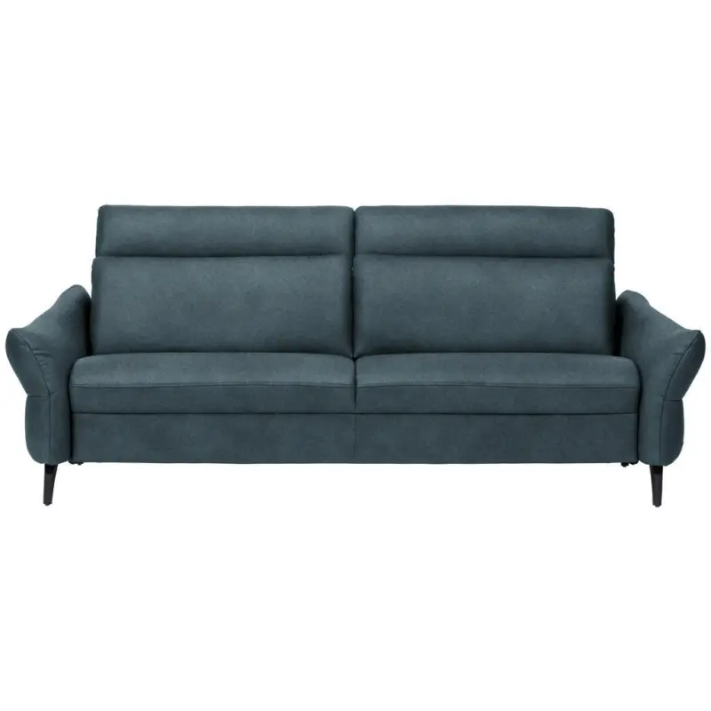 3-Sitzer-Sofa in Echtleder Petrol