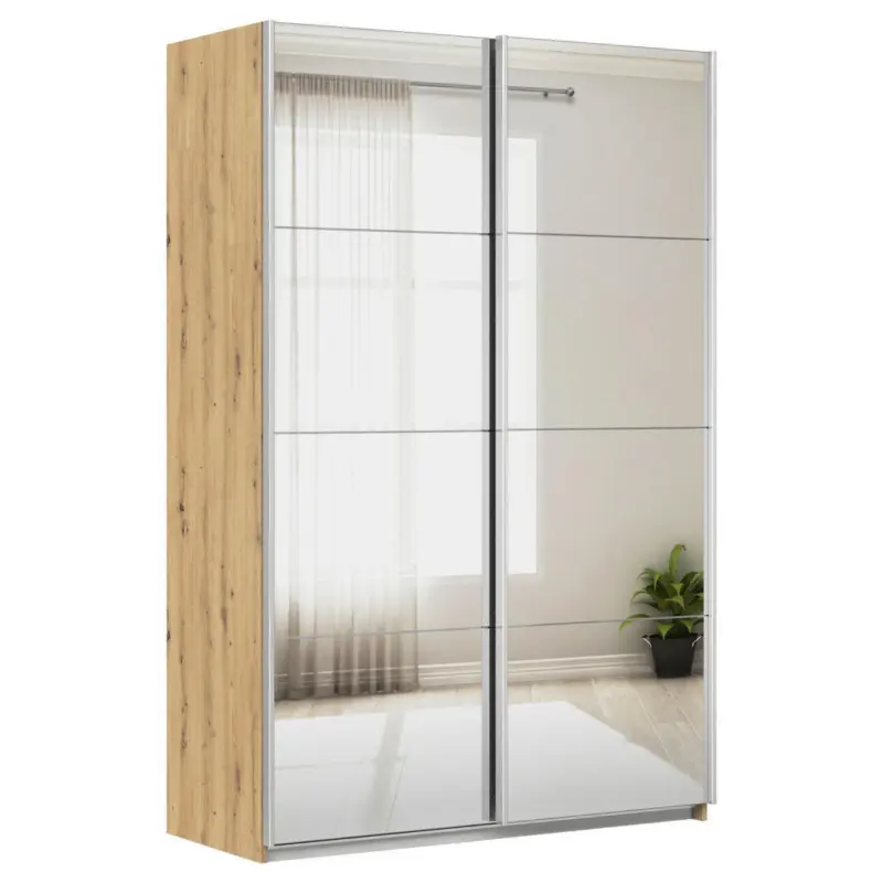 Schwebet&uuml;renschrank in Eiche Artisan