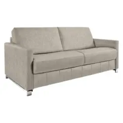 Schlafsofa Messina in Flachgewebe Sandfarben