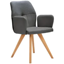 Armlehnstuhl Beinauswahl, Lederauswahl, Stoffauswahl, inklusive Armlehnen, Sitzfl&auml;che 180&deg; drehbar Lederlook, Webstoff