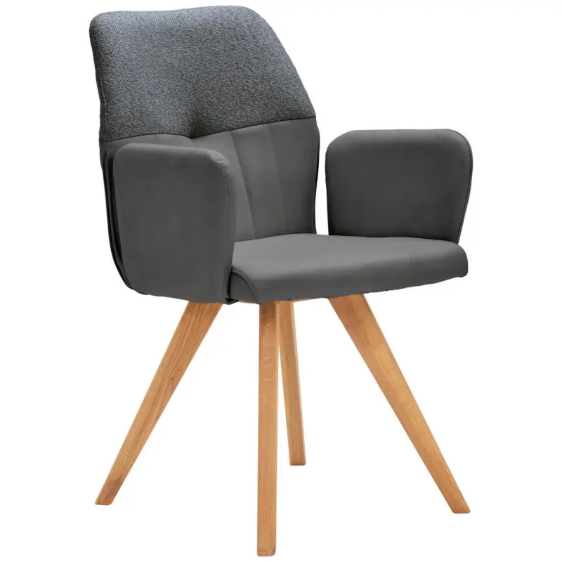 Armlehnstuhl Beinauswahl, Lederauswahl, Stoffauswahl, inklusive Armlehnen, Sitzfl&auml;che 180&deg; drehbar Lederlook, Webstoff