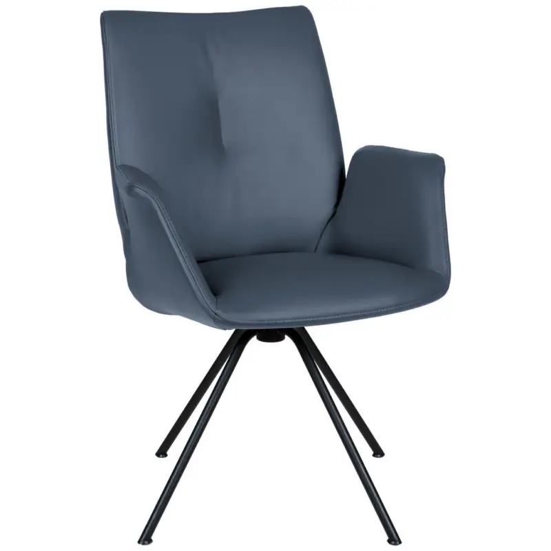 Armlehnstuhl Beinauswahl, Lederauswahl, Sitzfl&auml;che 360&deg; drehbar Echtleder