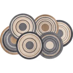 Flachwebeteppich 70/120 cm Cosmic Colours Naturfarben