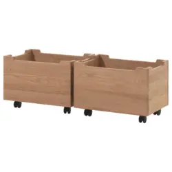 Bettschubkasten Eichefarben