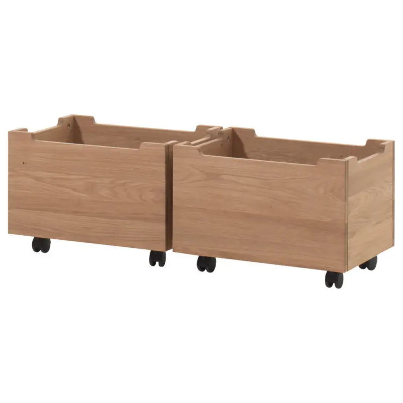 Bettschubkasten Eichefarben