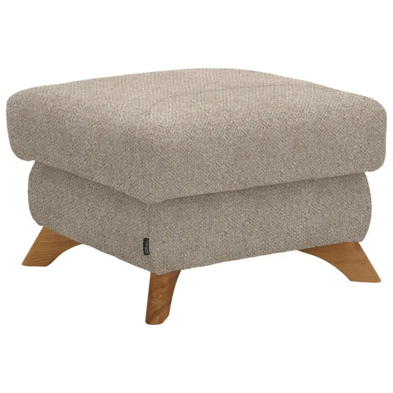 Hocker in Textil Beige