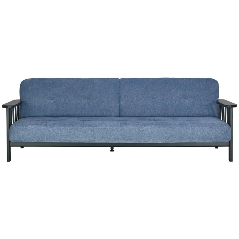 Schlafsofa in Flachgewebe Blau