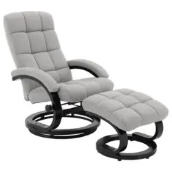 Relaxsesselset in Holz, Metall, Textil Schwarz, Beige