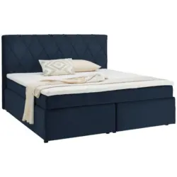 Boxspringbett 160/200 cm in Blau