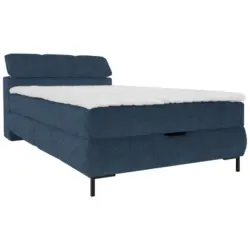 Boxbett 120/200 cm in Blau
