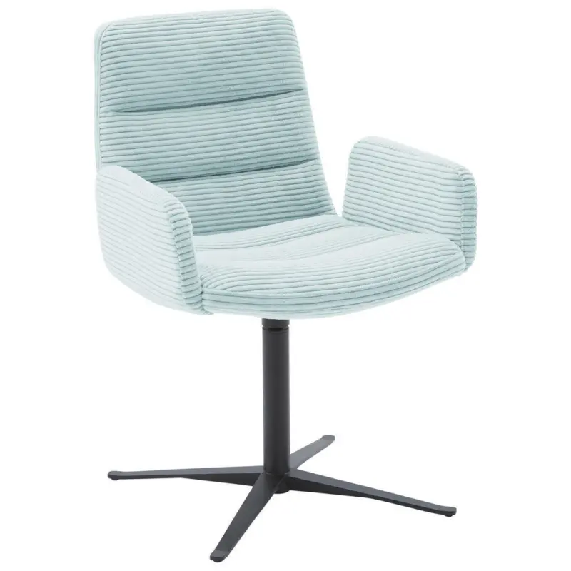 Armlehnstuhl Lederauswahl, Stoffauswahl, Sitzfl&auml;che 360&deg; drehbar Cord